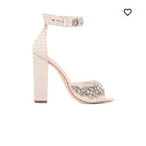 Alice + Olivia Vanessa Heels in Bone